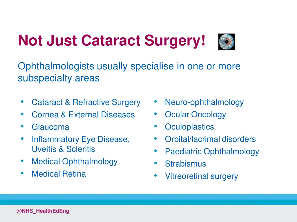 not just cataract surgery