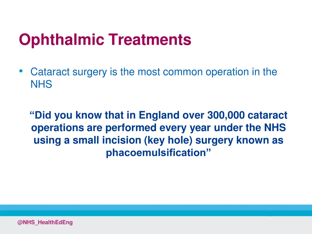 ophthalmic treatments 1