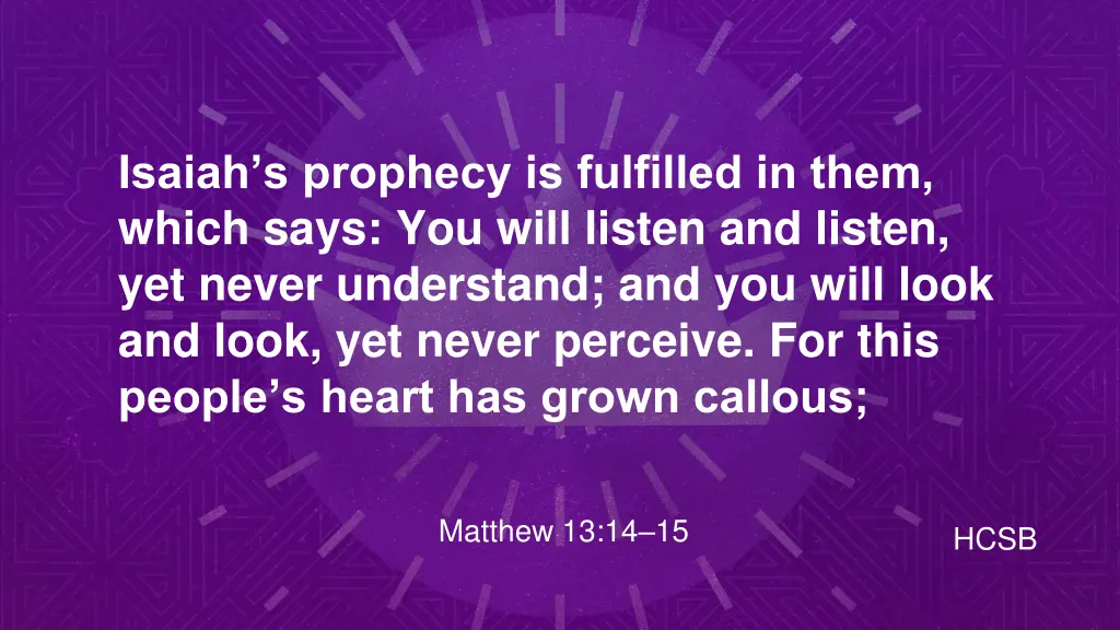 isaiah s prophecy is fulfilled in them which says