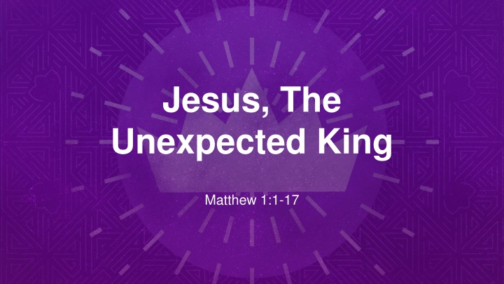 jesus the unexpected king