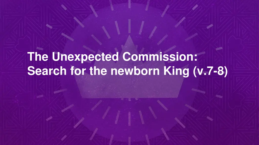 the unexpected commission search for the newborn