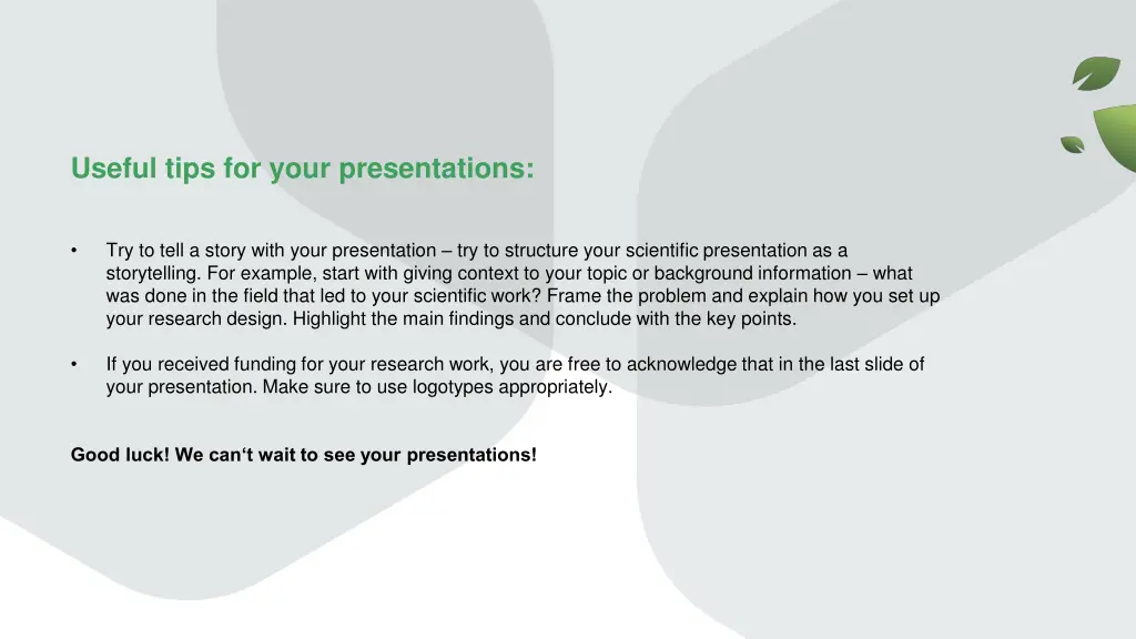 useful tips for your presentations 2