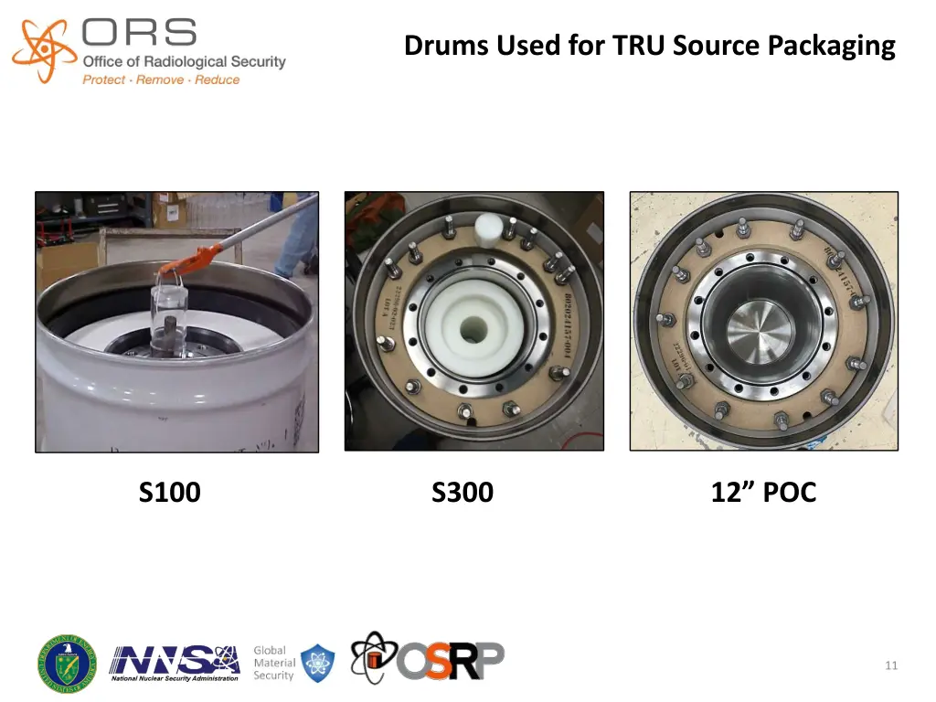 drums used for tru source packaging