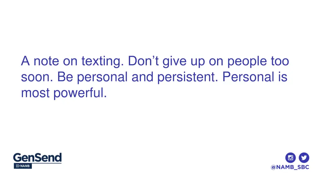 a note on texting don t give up on people