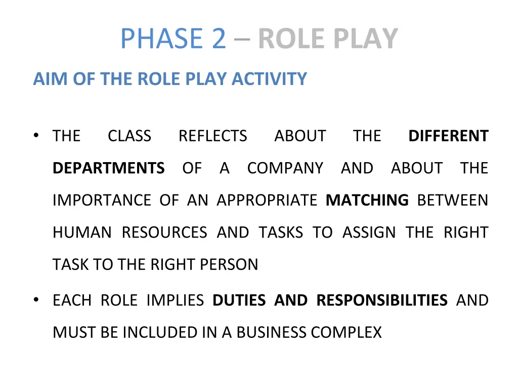 phase 2 role play 1