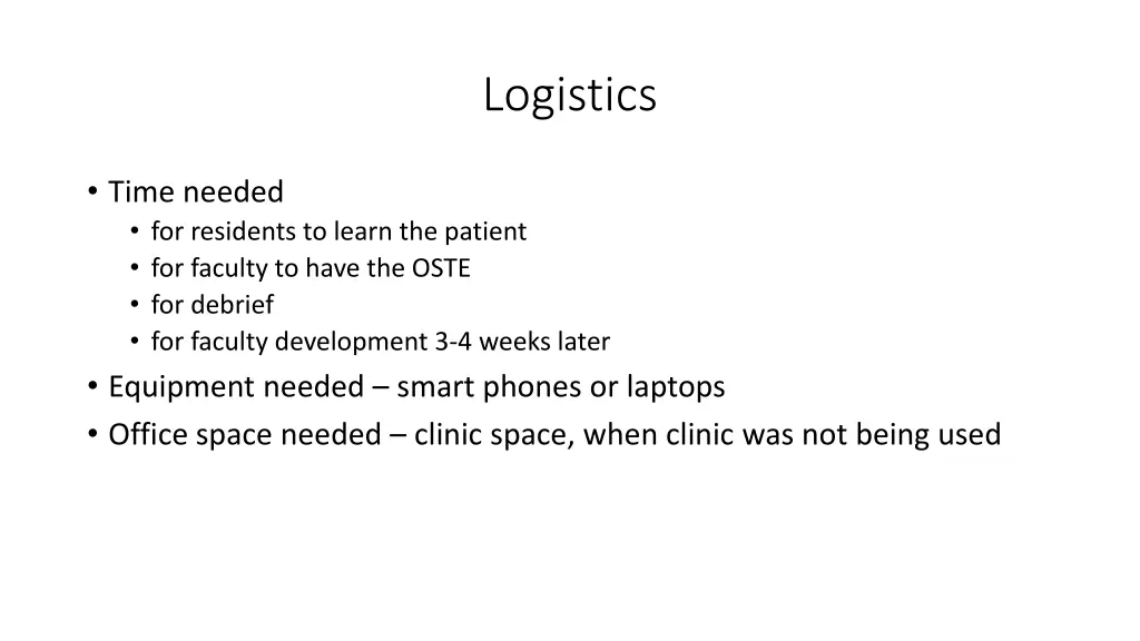 logistics