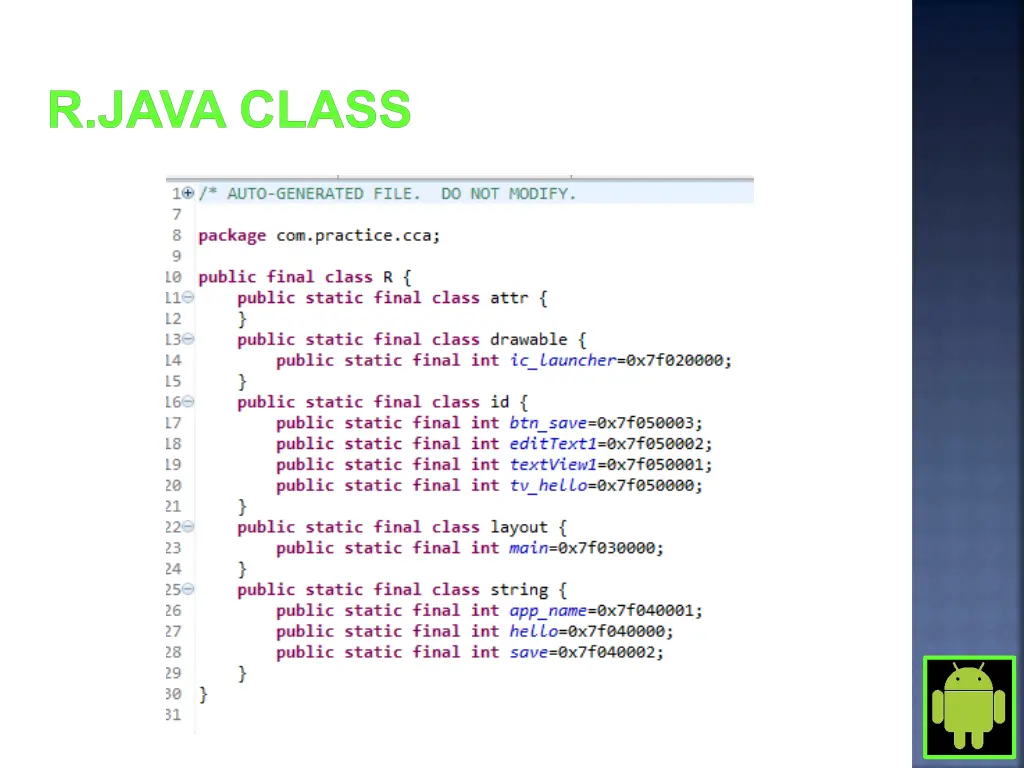 r java class