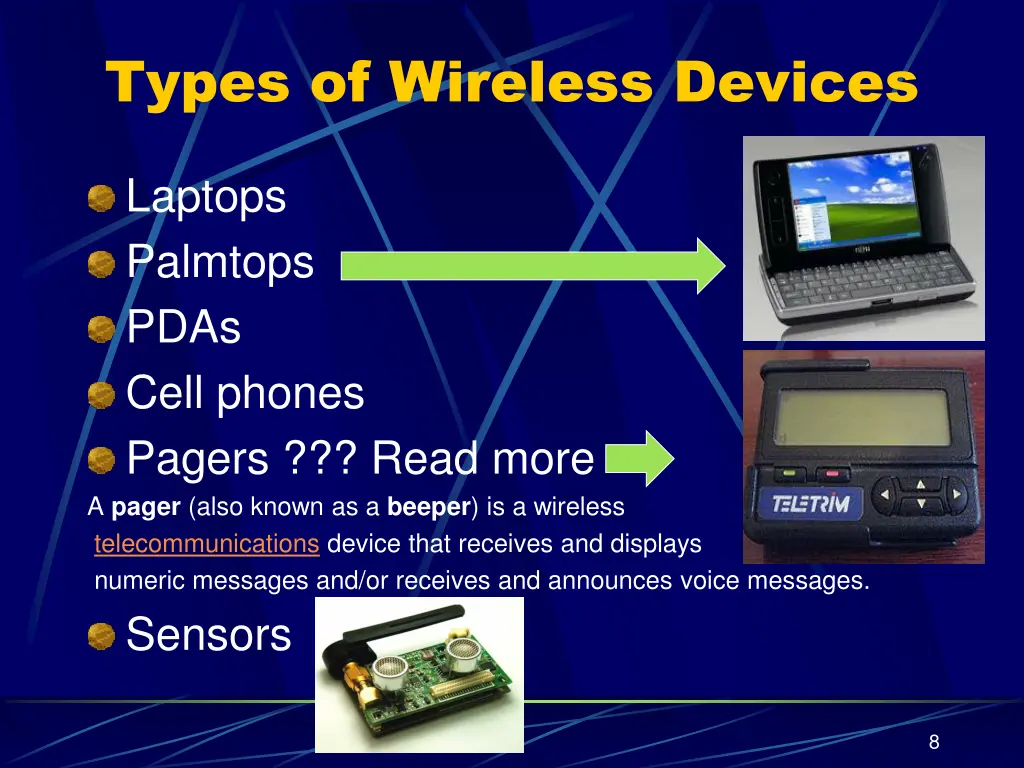 types of wireless devices