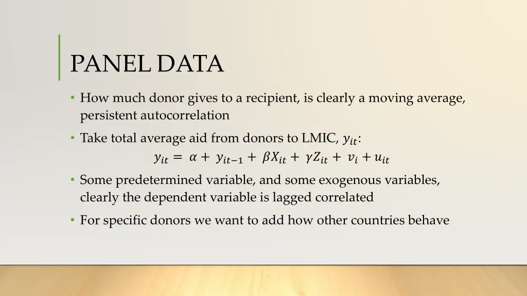 panel data