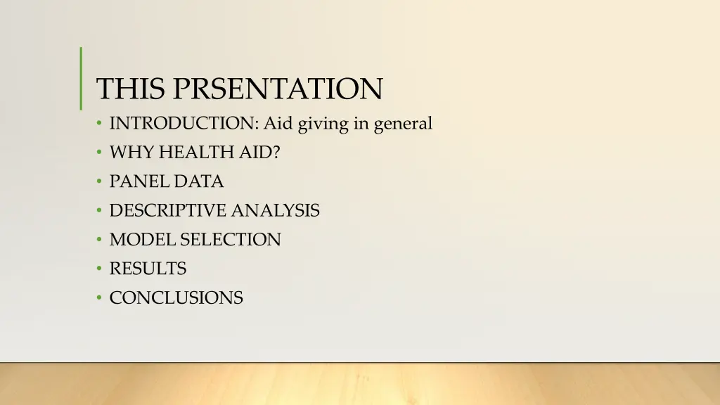 this prsentation introduction aid giving