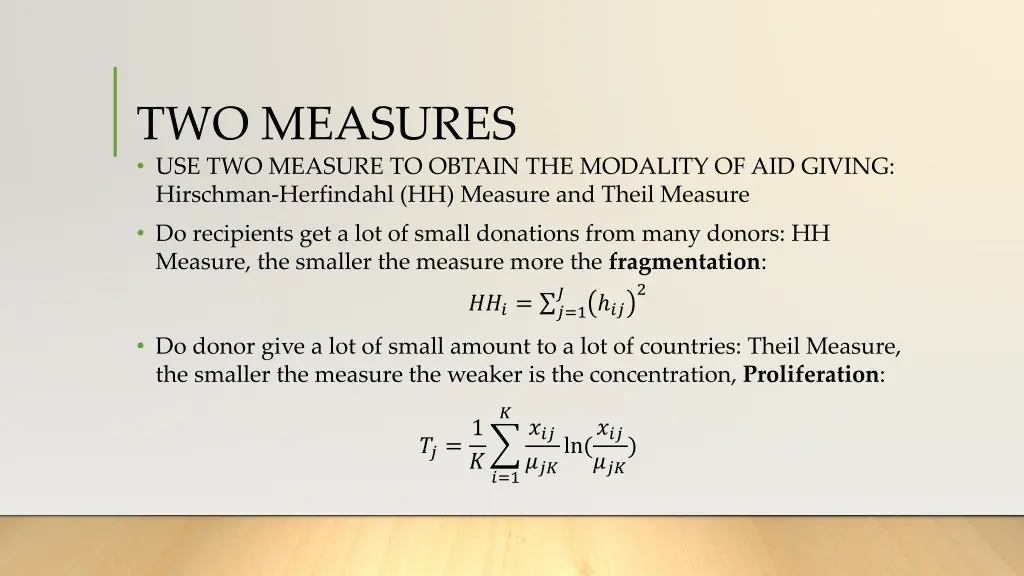 two measures use two measure to obtain