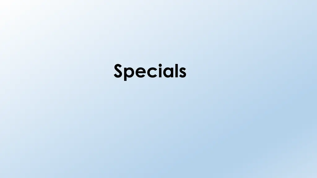 specials