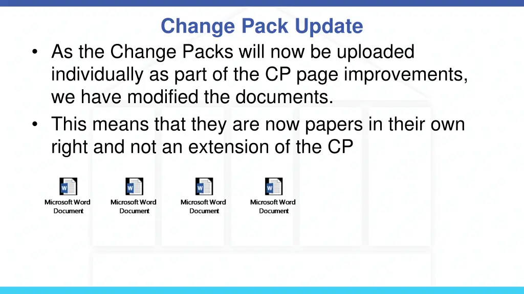 change pack update