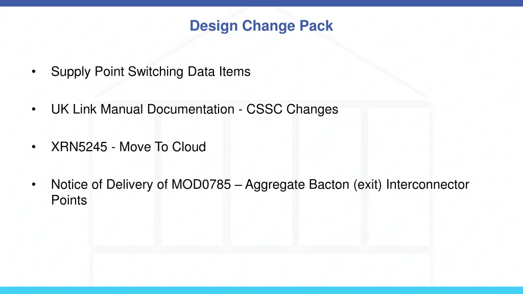 design change pack