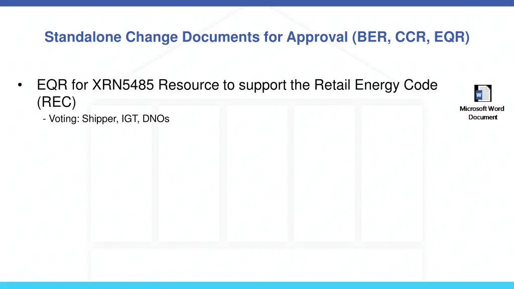 standalone change documents for approval