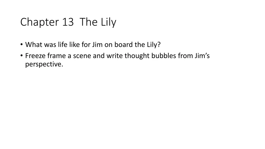 chapter 13 the lily