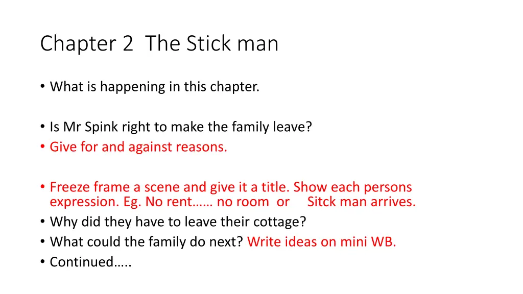 chapter 2 the stick man