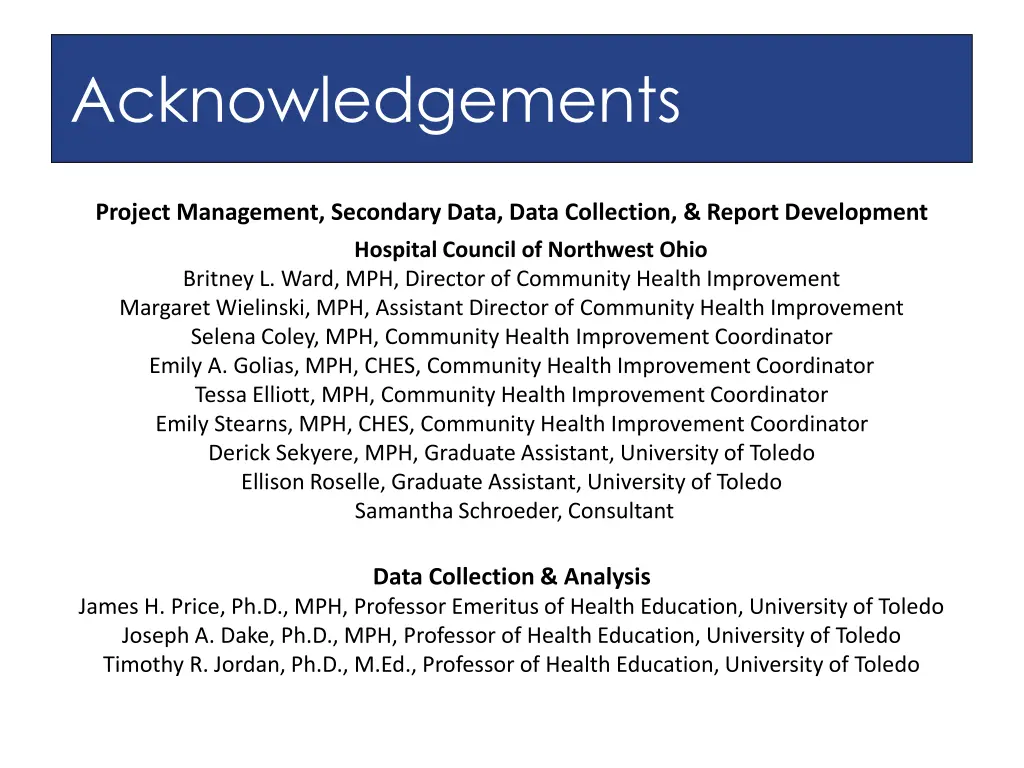 acknowledgements