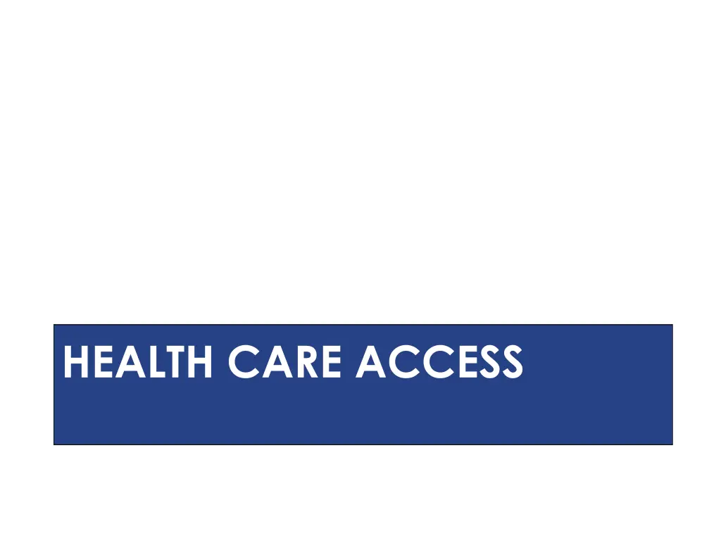 health care access