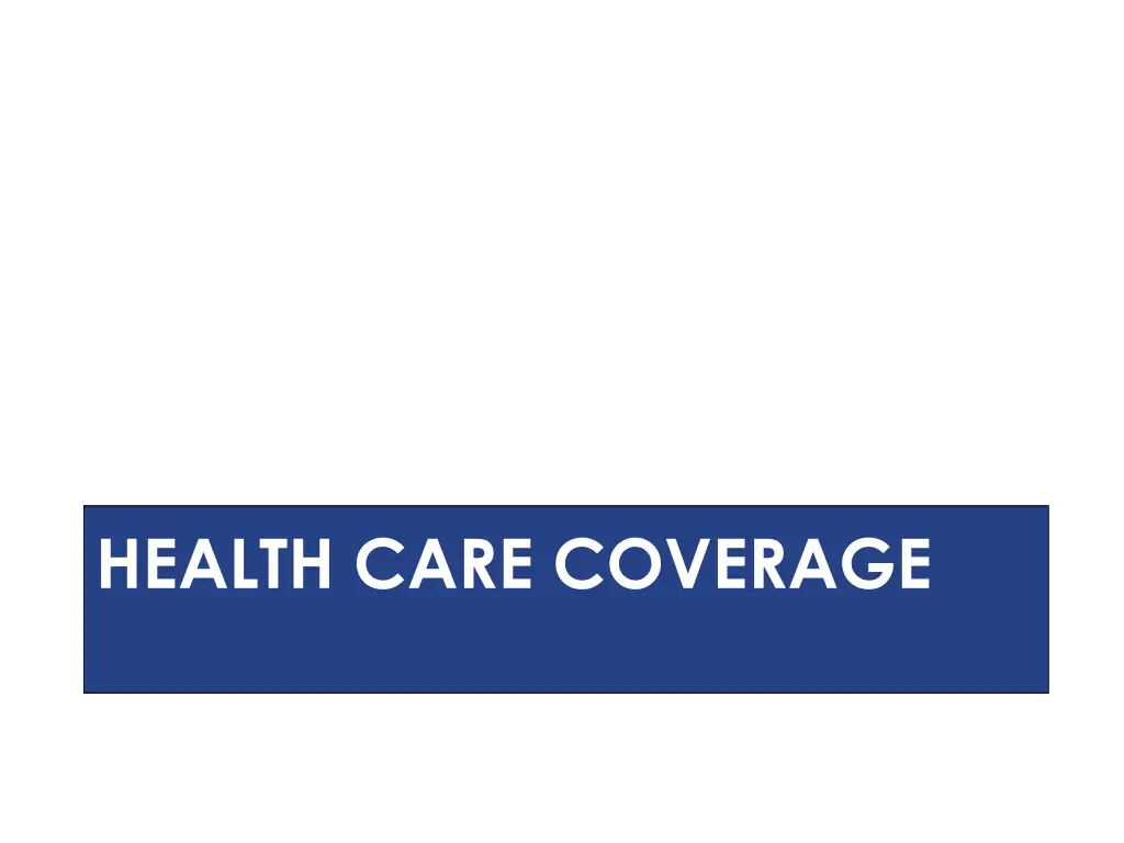 health care coverage