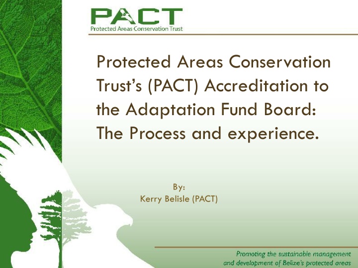 protected areas conservation trust s pact