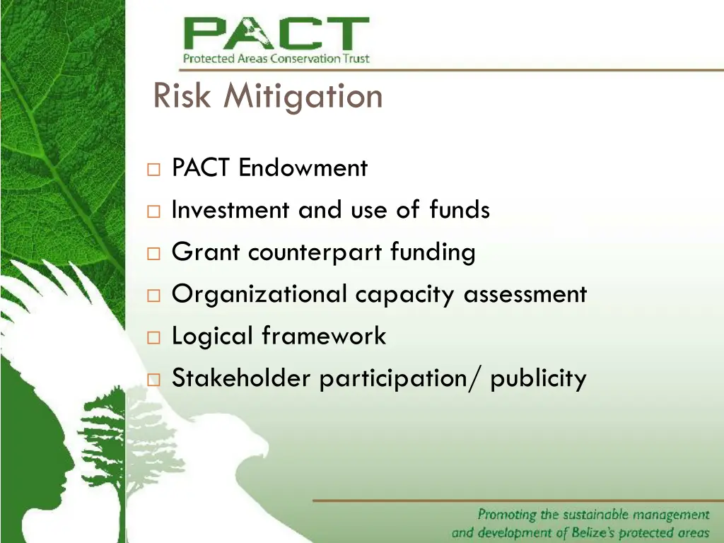 risk mitigation