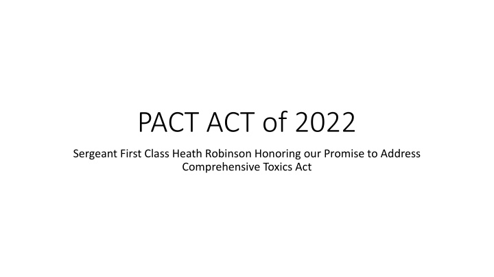 pact act of 2022