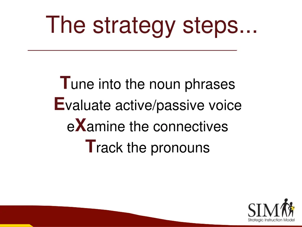 the strategy steps 4