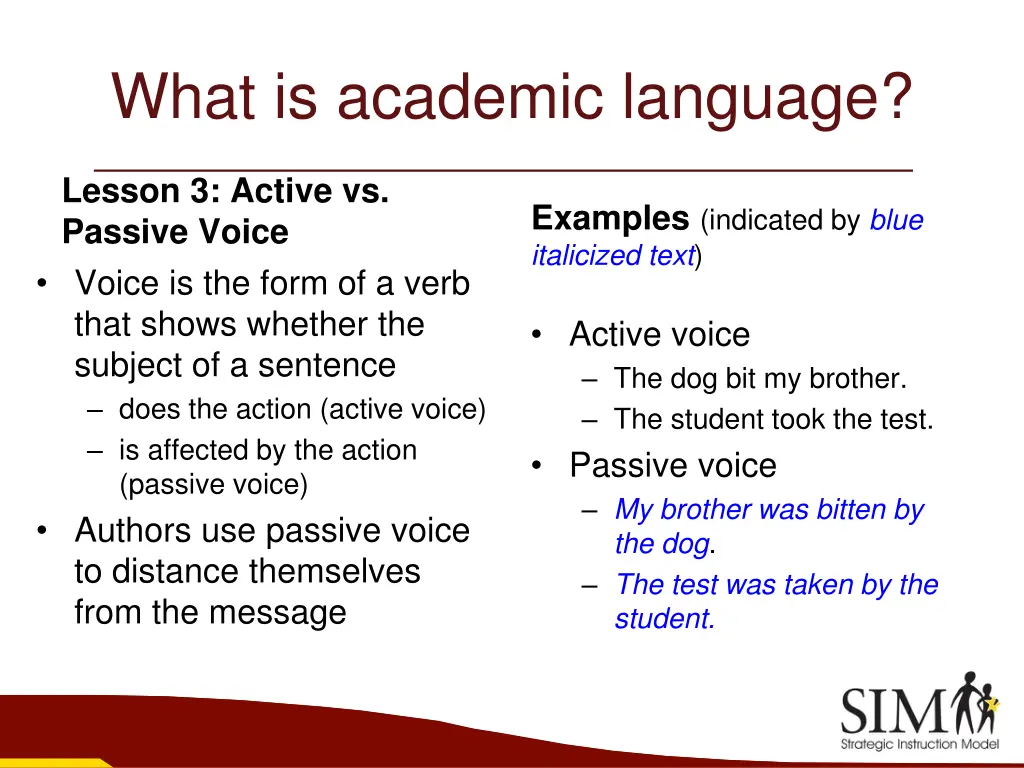 what is academic language 1