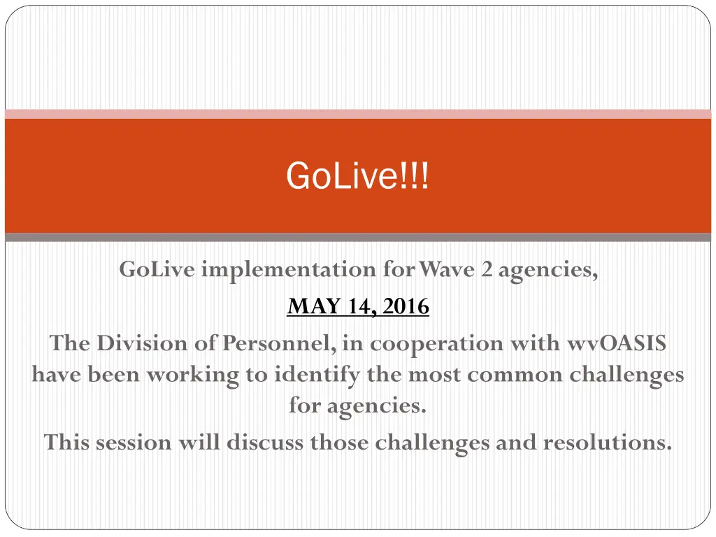 golive