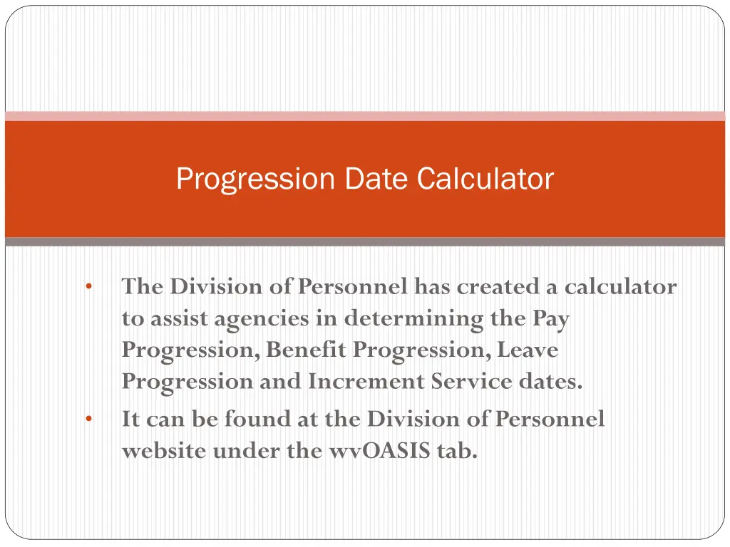 progression date calculator