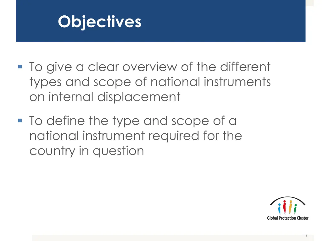 objectives