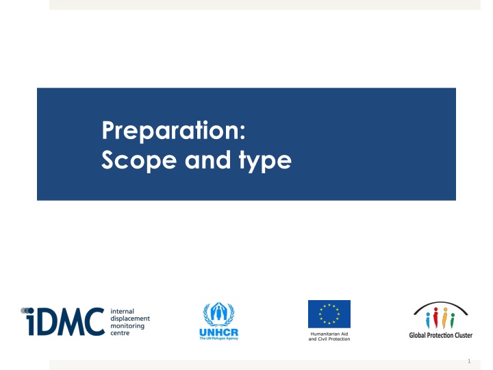 preparation scope and type