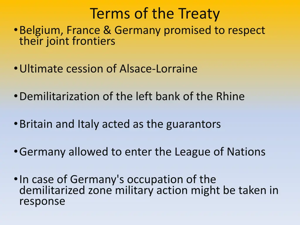 terms of the treaty