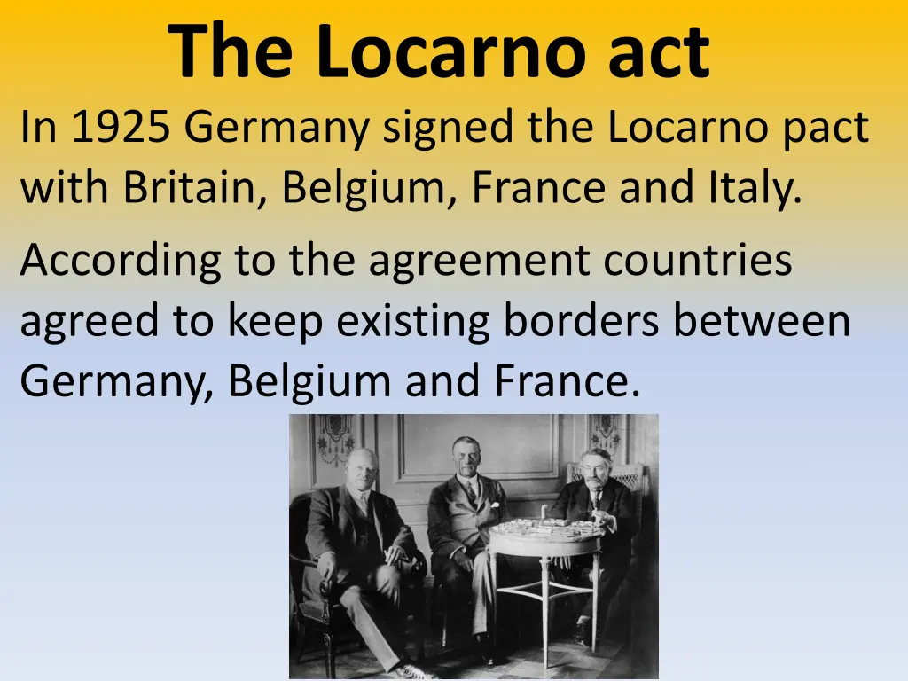 the locarno act in 1925 germany signed