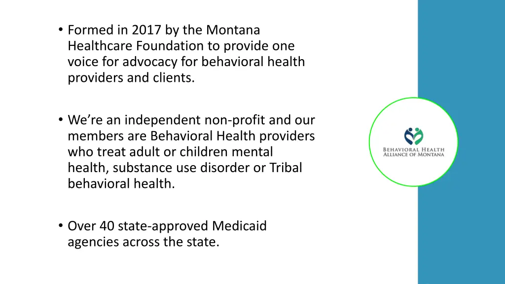 formed in 2017 by the montana healthcare