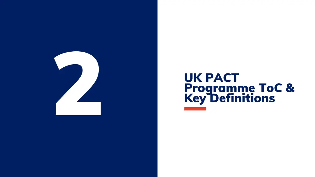 uk pact programme toc key definitions