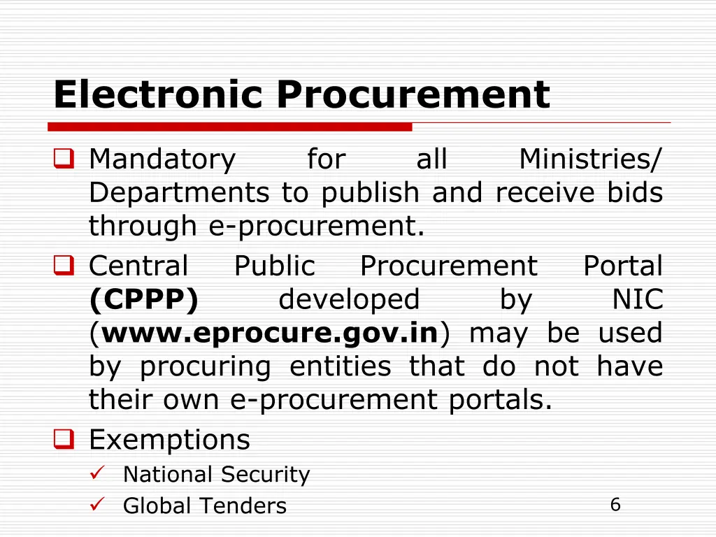 electronic procurement