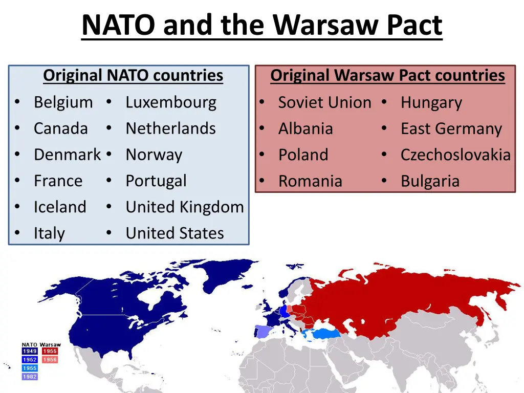 nato and the warsaw pact 1