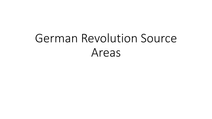 german revolution source areas