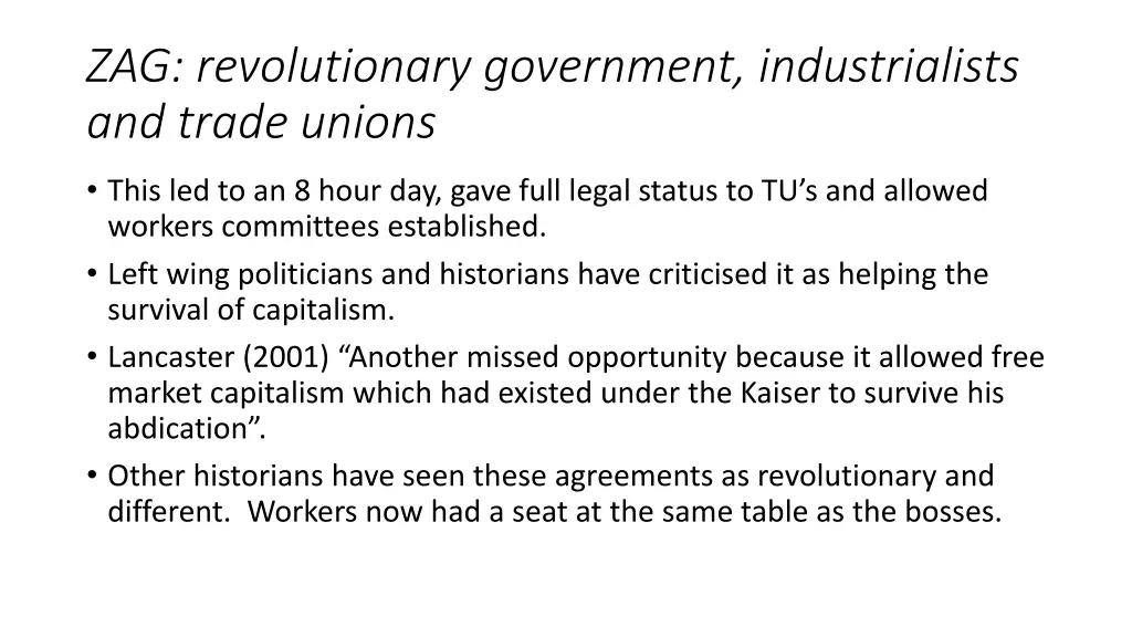 zag revolutionary government industrialists 1