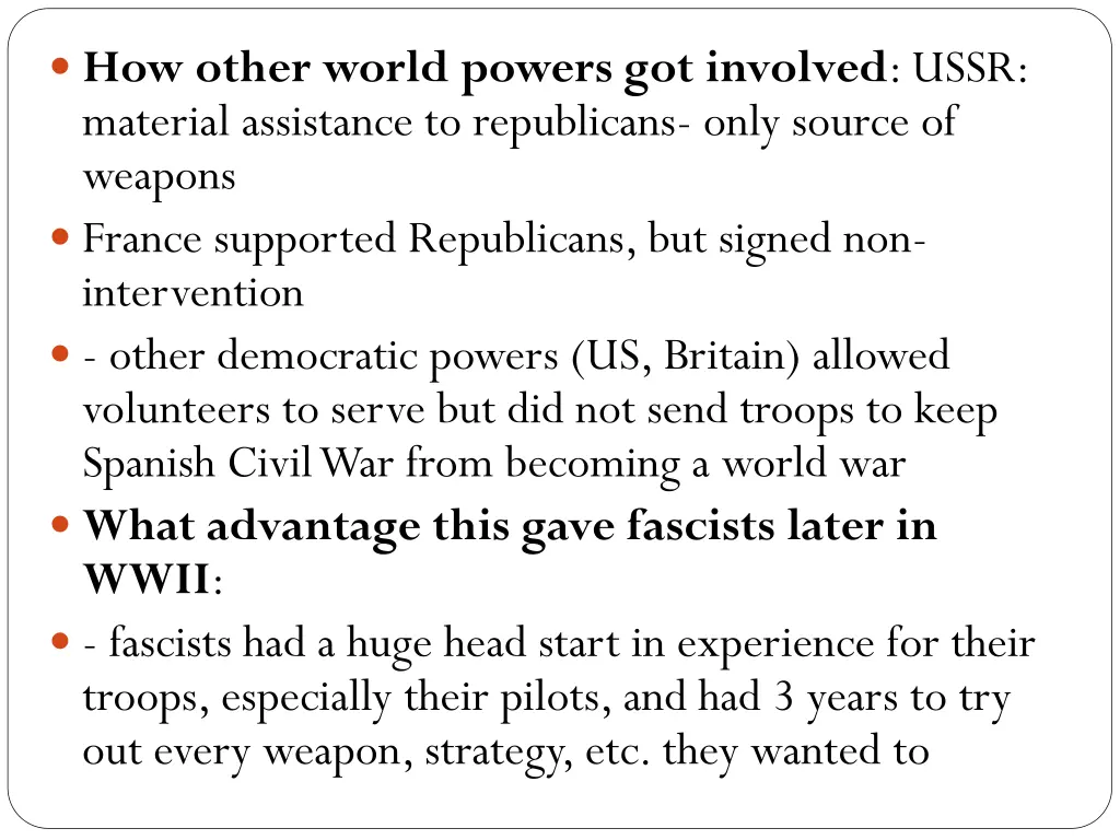 how other world powers got involved ussr material