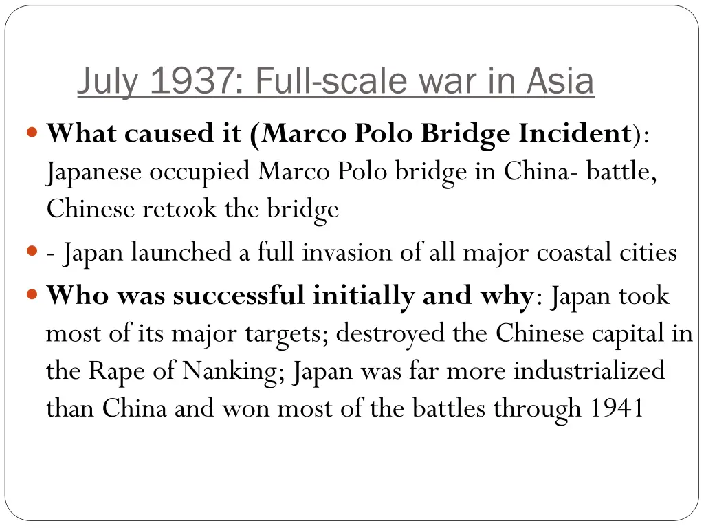 july 1937 full scale war in asia