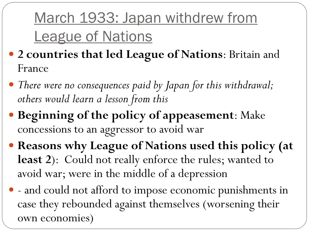 march 1933 japan withdrew from league of nations