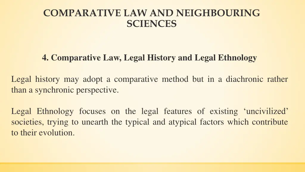 comparative law and neighbouring sciences 3