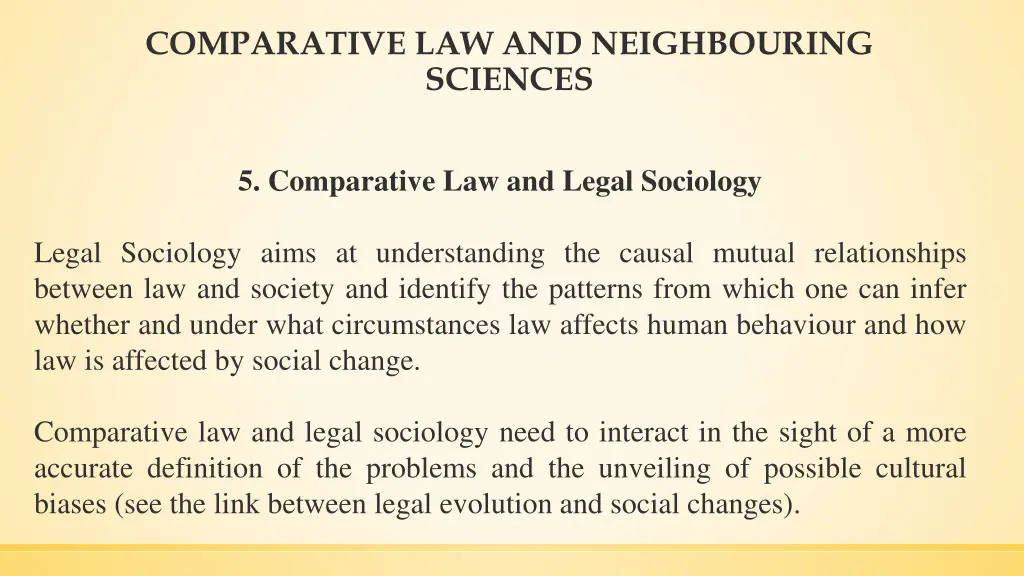 comparative law and neighbouring sciences 4
