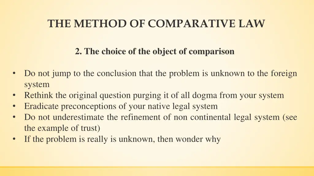 the method of comparative law 3