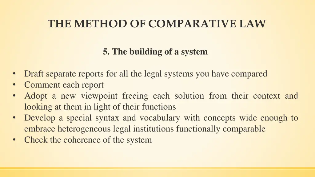 the method of comparative law 5