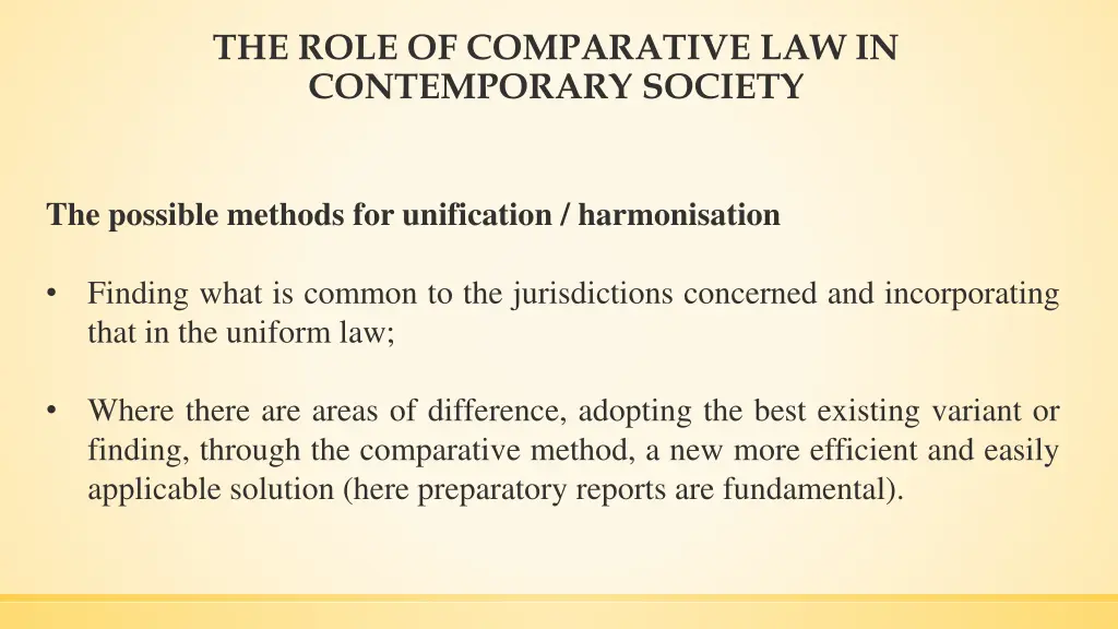 the role of comparative law in contemporary 11