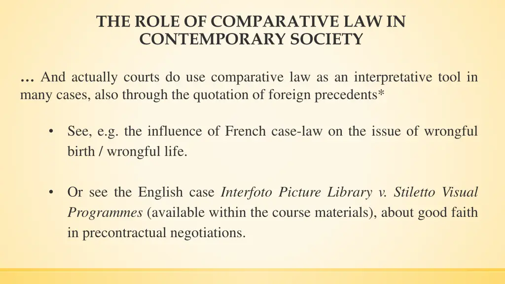 the role of comparative law in contemporary 5